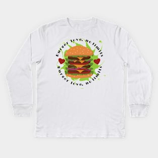 Burger Love, No Limits Kids Long Sleeve T-Shirt